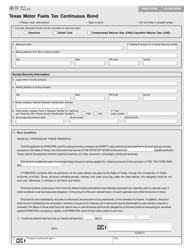 Document preview: Form AP-111 Texas Motor Fuels Tax Continuous Bond - Texas
