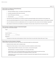 Form CS-111 Subcontractor/Supplier Request for Estimate Monitoring - Pennsylvania, Page 2
