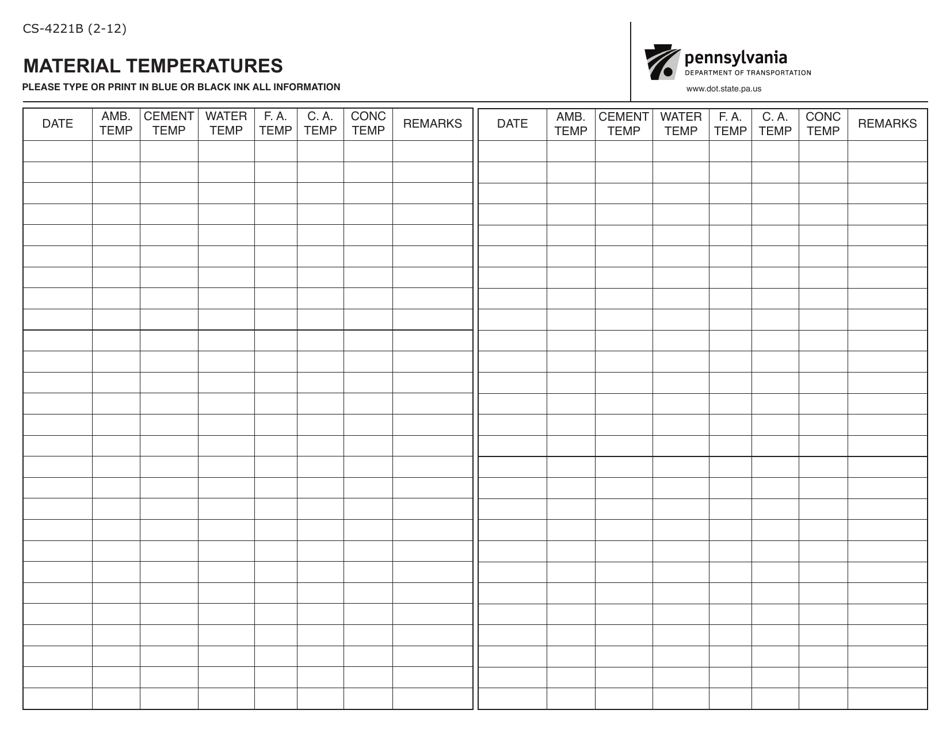 Form CS4221B Fill Out, Sign Online and Download Fillable PDF