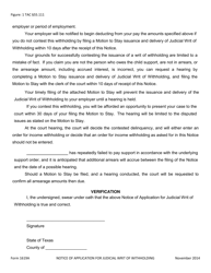 Form 1619A Notice of Application for Judicial Writ of Withholding - Texas, Page 2