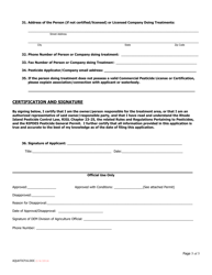 Application for Permit to Control Aquatic Nuisance Species Using Pesticides - Rhode Island, Page 5