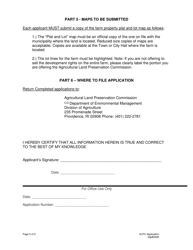 Application to Sell Development Rights - Rhode Island, Page 5