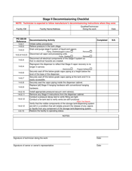 Document preview: Stage II Decommissioning Checklist - Rhode Island