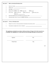 Application for a Temporary Permit for a Boiler - Rhode Island, Page 2