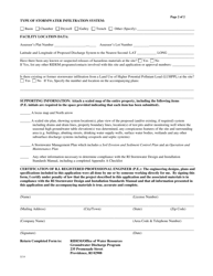 Application for a Stormwater Discharge System Registration - Rhode Island, Page 2