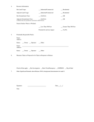 Appendix C Hazardous Material Release Notification Form - Rhode Island, Page 2
