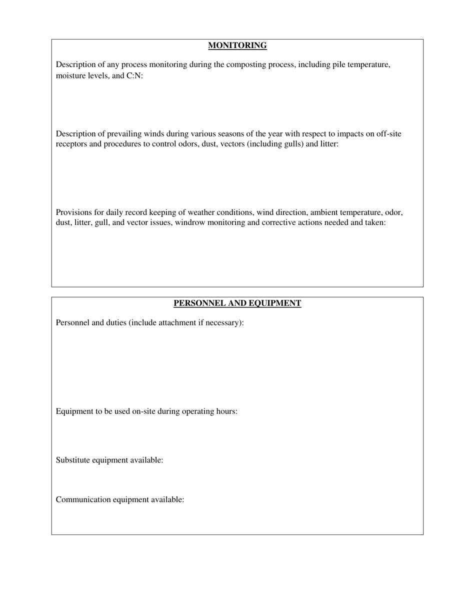 Medium Scale Compost Facilities Registration Form - Rhode Island, Page 3