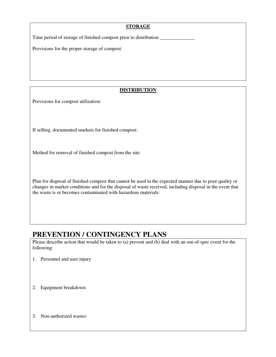 Medium Scale Compost Facilities Registration Form - Rhode Island, Page 4
