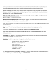 Instructions for Lead Based Paint Abatement Activities Notification Form - Virginia, Page 2