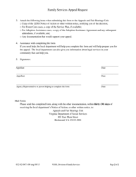 Form 032-02-0671-00-ENG Family Services Appeal Request - Virginia, Page 2