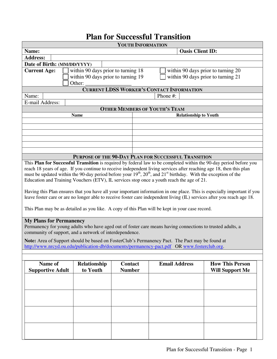 Form 032-19-0011-01-ENG ILP 90 Day Transition Plan - Virginia, Page 5