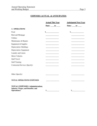 Form 032-05-0261-01-ENG Annual Operating Statement &amp; Working Budget - Virginia, Page 8
