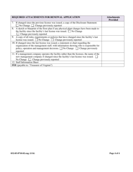 Form 032-05-0710-02-ENG Part II: Program Addendum to Application for Licensure of an Assisted Living Facility - Virginia, Page 4