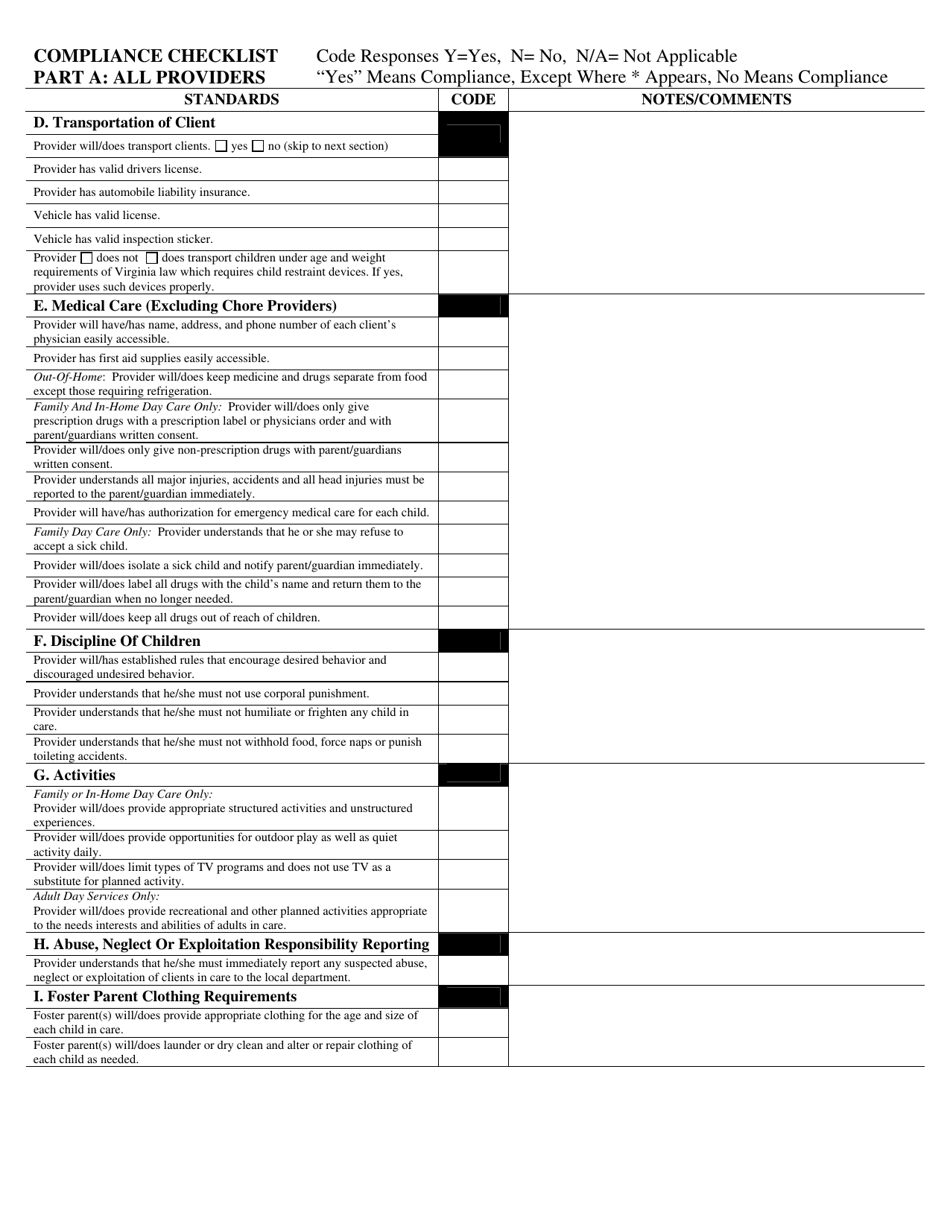 Form 032-02-139A-03-ENG Compliance Form for Department Approved Provider - Virginia, Page 4