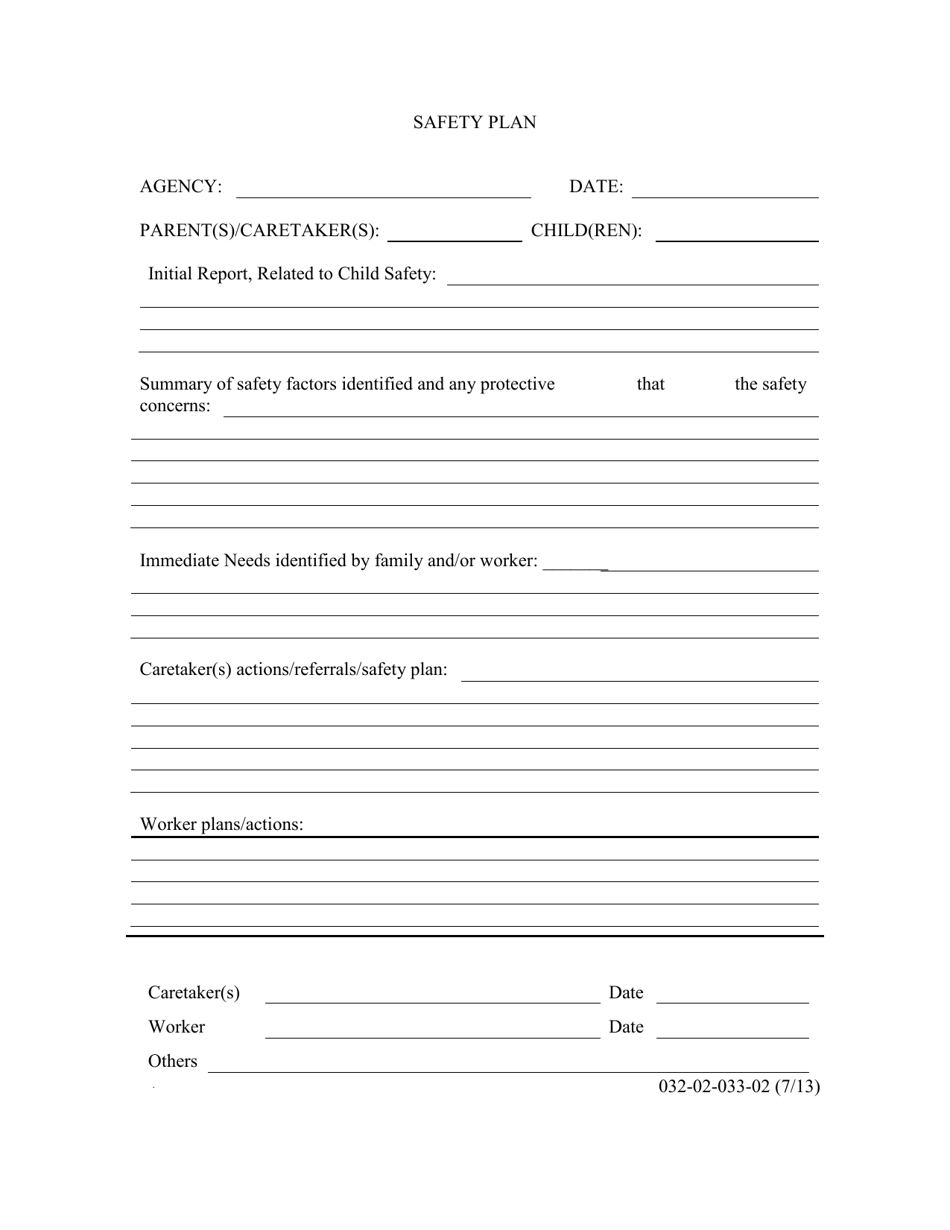 Form 032-02-033-02 Safety Plan - Virginia, Page 1