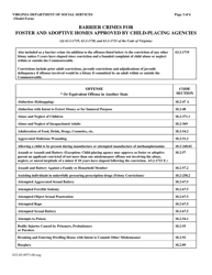 Form 032-05-0973-00-ENG Sworn Statement or Affirmation for Foster and Adoptive Parents, Adult Household Members - Virginia, Page 3