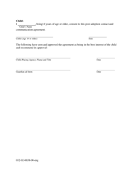 Form 032-02-0658-00-ENG Post Adoption Contact and Communication Agreement - Virginia, Page 4