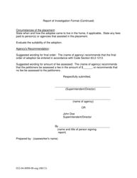 Form 032-04-0098-00-ENG Report of Investigation. Format in an Adult Adoption - Virginia, Page 3