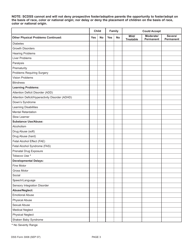 DSS Form 3008 Child Factors Checklist - South Carolina, Page 3