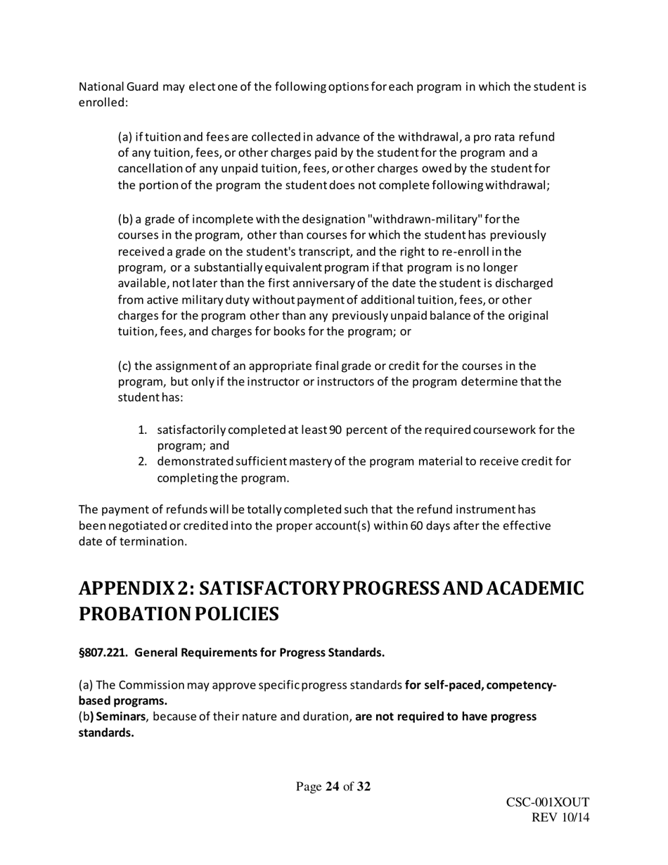 Form CSC-001XOUT Catalog Outline  Template - Texas, Page 24