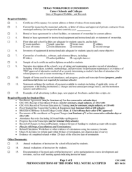 Form CSC-100 Survey Visit Checklist - Texas, Page 4