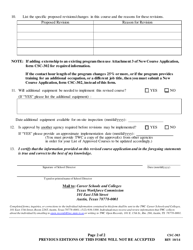 Form CSC-303 Revised Course Application - Texas, Page 2