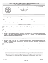 Form SS-4527 Initial Workers&#039; Compensation Exemption Registration Application for Reinstatement - Tennessee, Page 3
