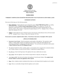 Form SS-4529 Workers&#039; Compensation Exemption Registration Voluntary Revocation Form - Tennessee