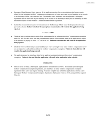Form SS-4531 Subsequent Workers&#039; Compensation Exemption Registration Application for Reinstatement - Tennessee, Page 2