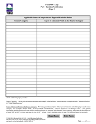 Form OP-112(J) (TCEQ-10514) Part I Revision Notification - Texas, Page 5