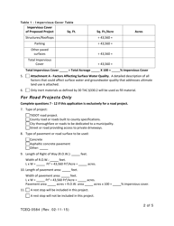 Form TCEQ-0584 Water Pollution Abatement Plan Application - Texas, Page 2