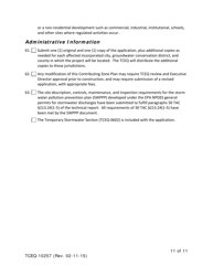 Form TCEQ-10257 Contributing Zone Plan Application - Texas, Page 11