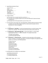 Form TCEQ-10257 Contributing Zone Plan Application - Texas, Page 2