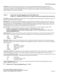 Form OP-UA20 (TCEQ-10031) Asphalt Operations Attributes - Texas, Page 5