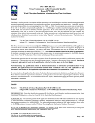 Document preview: Form OP-UA24 (TCEQ-10040) Wool Fiberglass Insulation Manufacturing Plant Attributes - Texas