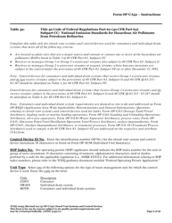 Form TCEQ-10293 (OP-UA52) Closed Vent Systems and Control Devices - Texas, Page 6
