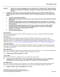 Form TCEQ-10296 (OP-UA60) Chemical Manufacturing Process Unit Attributes - Texas, Page 10