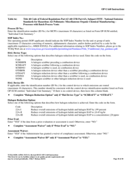 Form TCEQ-10296 (OP-UA60) Chemical Manufacturing Process Unit Attributes - Texas, Page 18