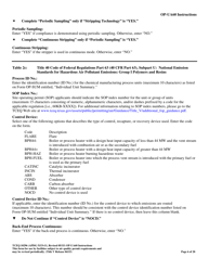 Form TCEQ-10296 (OP-UA60) Chemical Manufacturing Process Unit Attributes - Texas, Page 6