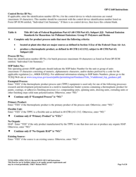 Form TCEQ-10296 (OP-UA60) Chemical Manufacturing Process Unit Attributes - Texas, Page 9