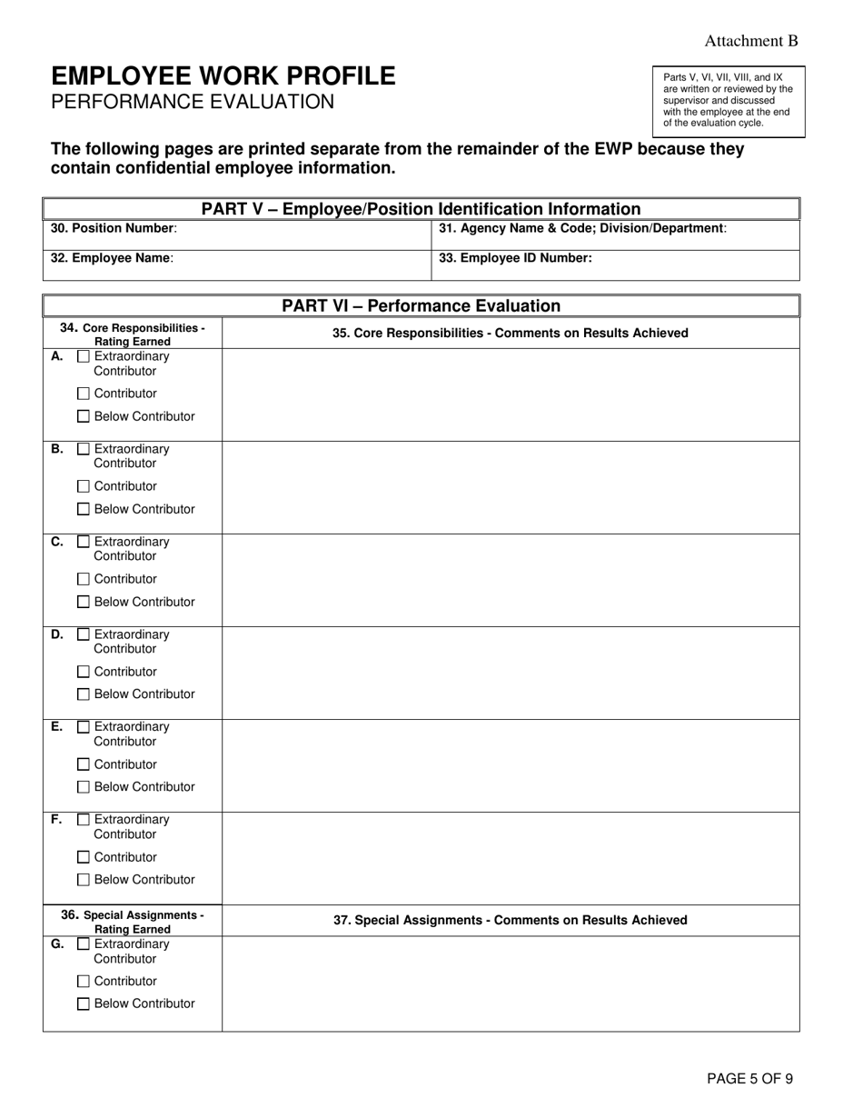 Attachment B Employee Work Profile - Virginia, Page 5