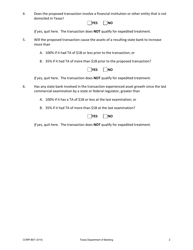 Form CORP-B07 Worksheet for Expedited Filings (Banks) - Texas, Page 2
