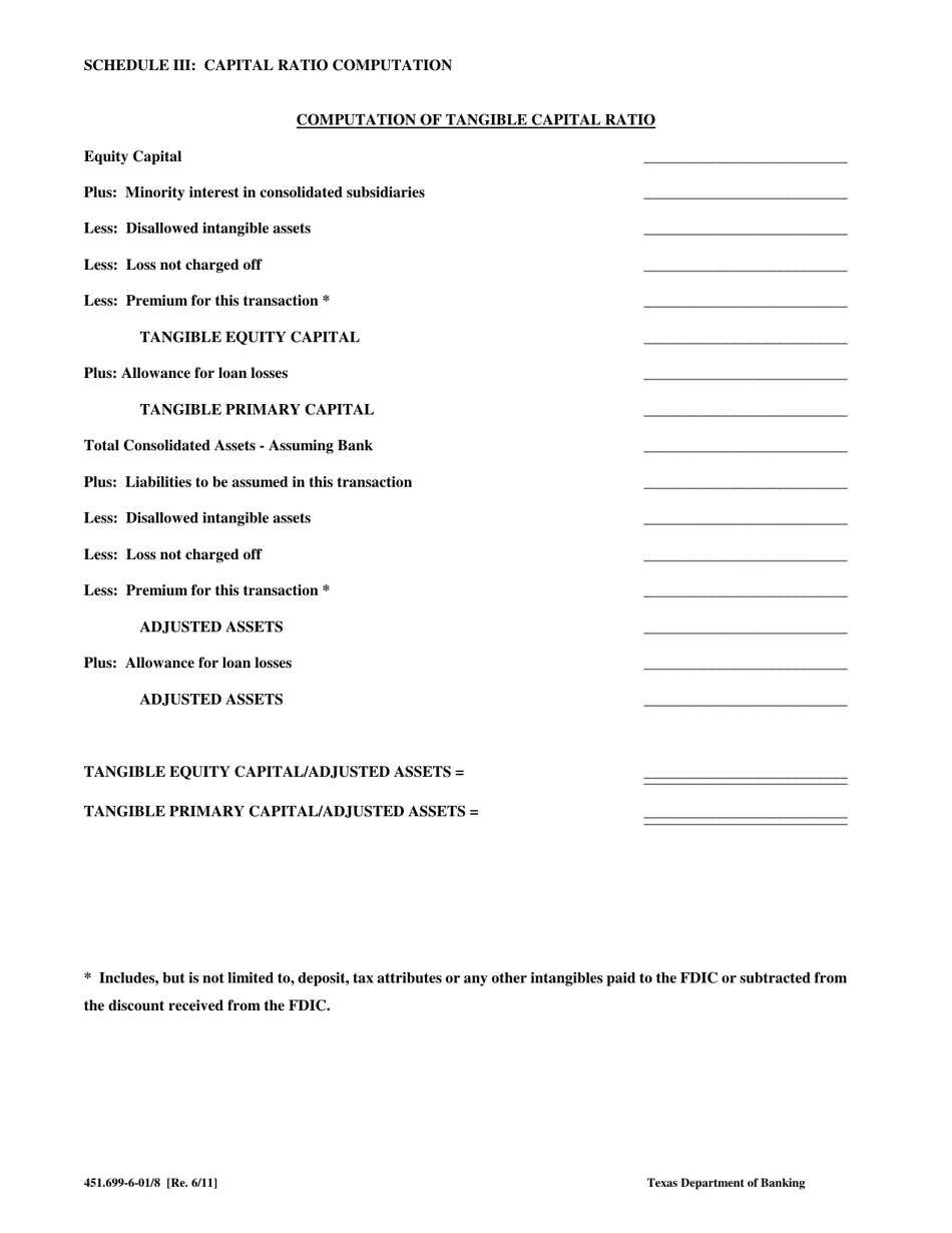 Form 451.699-6-01 Failed Trust Company Acquisitions - Texas, Page 8