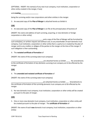 Form CORP-T08 Certificate of Merger - Texas, Page 4