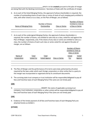 Form CORP-T08 Certificate of Merger - Texas, Page 5