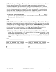 Form CORP-T08 Certificate of Merger - Texas, Page 6