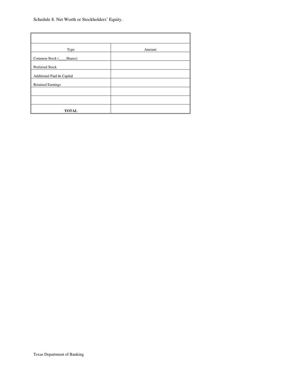 Business Financial Statement - Texas, Page 4