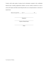 Business Financial Statement - Texas, Page 6
