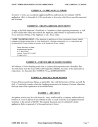 Form CORP-M01 Money Service Business Application for Currency Exchange - Texas, Page 12