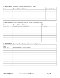 Form CORP-M01 Money Service Business Application for Currency Exchange - Texas, Page 22